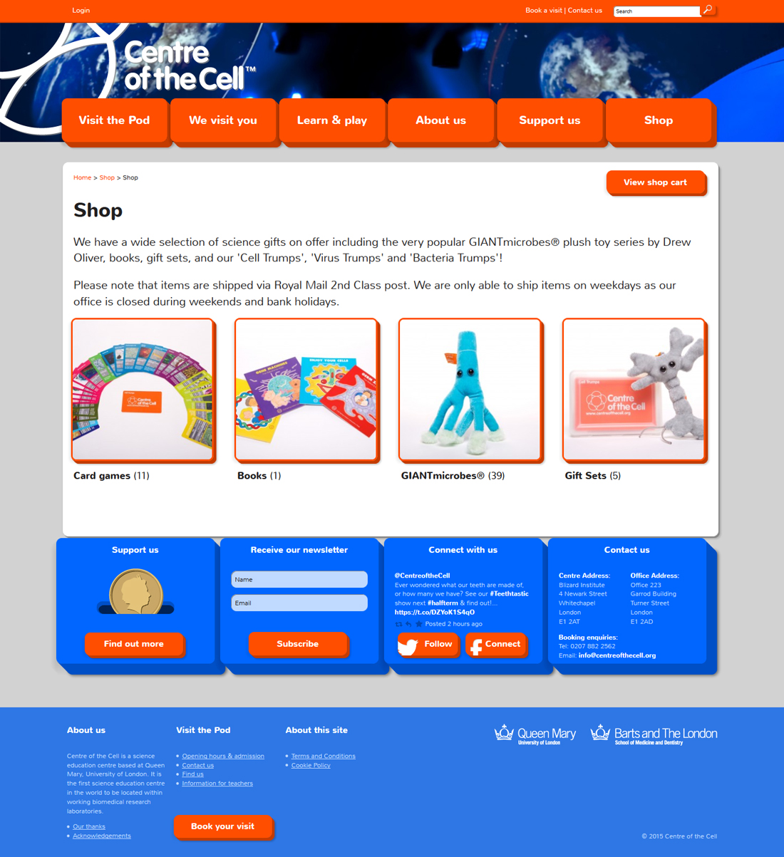 Centre of the Cell website shop